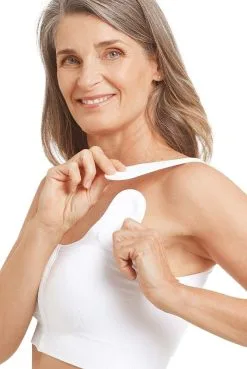 Amoena Kompressions-BH Sina -Bademode Verkaufsgeschäft Amoena Kompressions BH Sina 45007 weiss 02 min 1280x1280