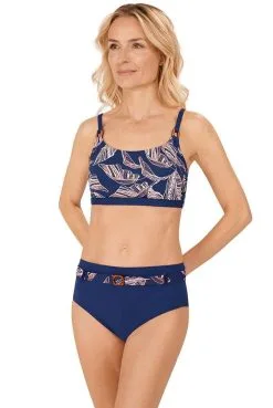Amoena Bikini-Hose Lanzarote -Bademode Verkaufsgeschäft Amoena Bikinihose Lanzarote PTY 71629 indigoblau bernstein 03 1280x1280