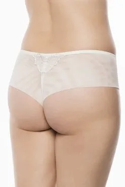 Ulla Stringpanty Carla -Bademode Verkaufsgeschäft ul 2137 ecru model hinten 1280x1280